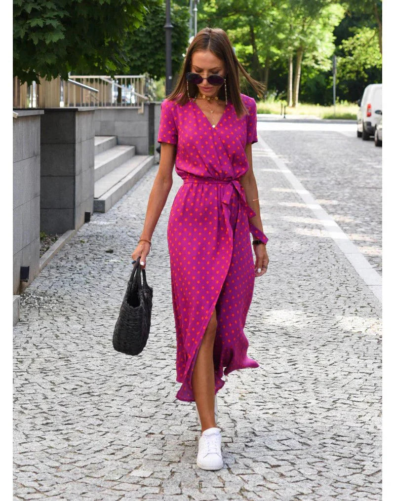 Suzanne - Elegant V-hals kjole