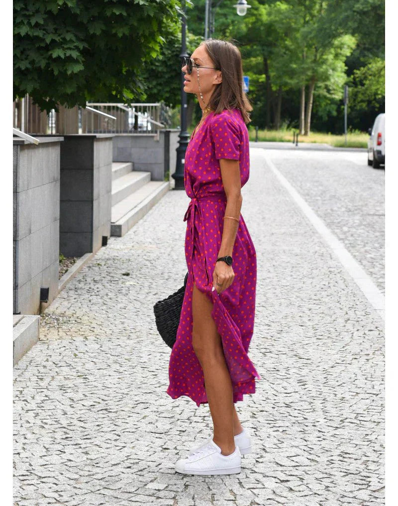 Suzanne - Elegant V-hals kjole