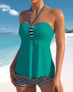 Trendy Tankini med Kropsformende Effekt