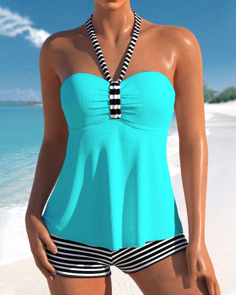 Trendy Tankini med Kropsformende Effekt