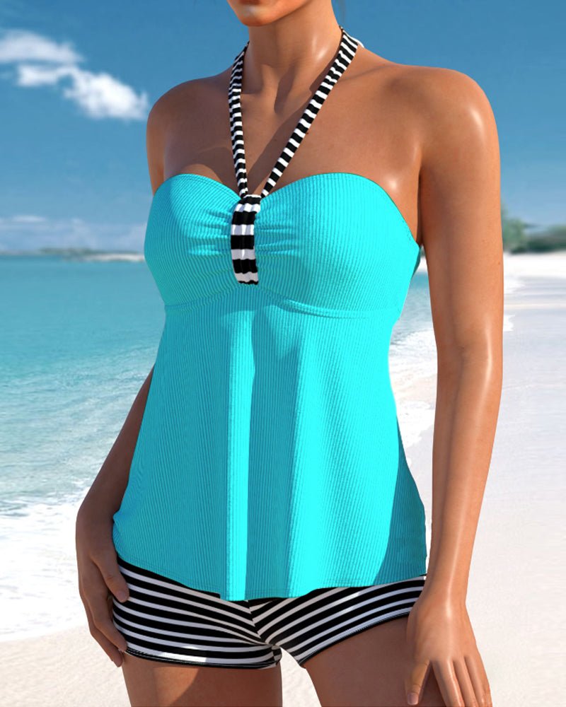 Trendy Tankini med Kropsformende Effekt
