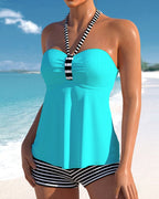 Trendy Tankini med Kropsformende Effekt