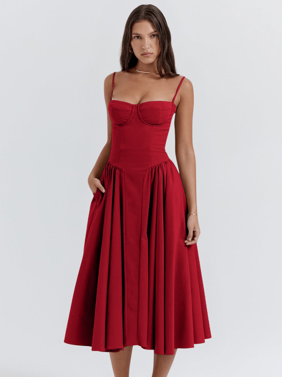 Valentine | Elegant retro-midi-kjole