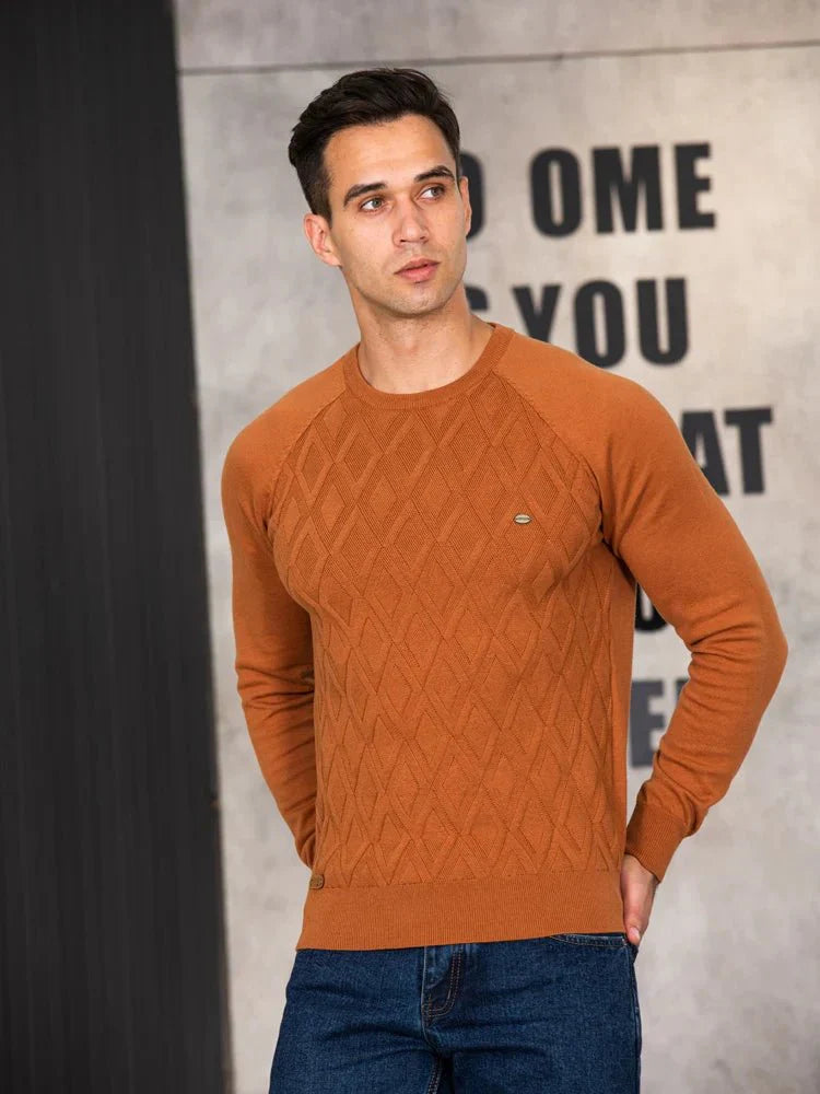 Daniel | Sweater til mænd med ternet design