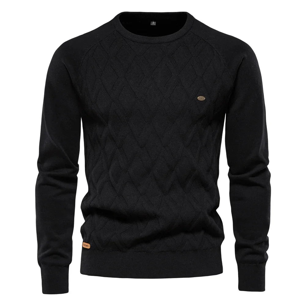Daniel | Sweater til mænd med ternet design