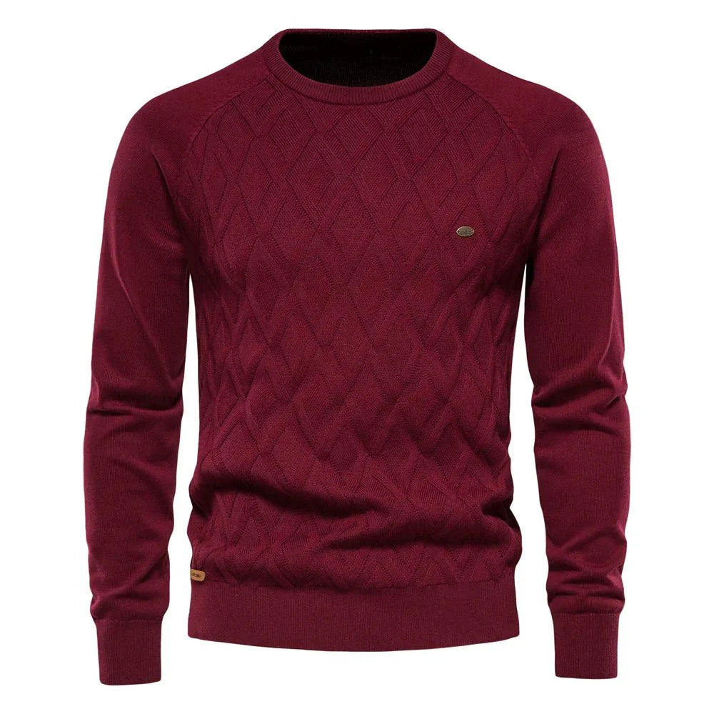 Daniel | Sweater til mænd med ternet design