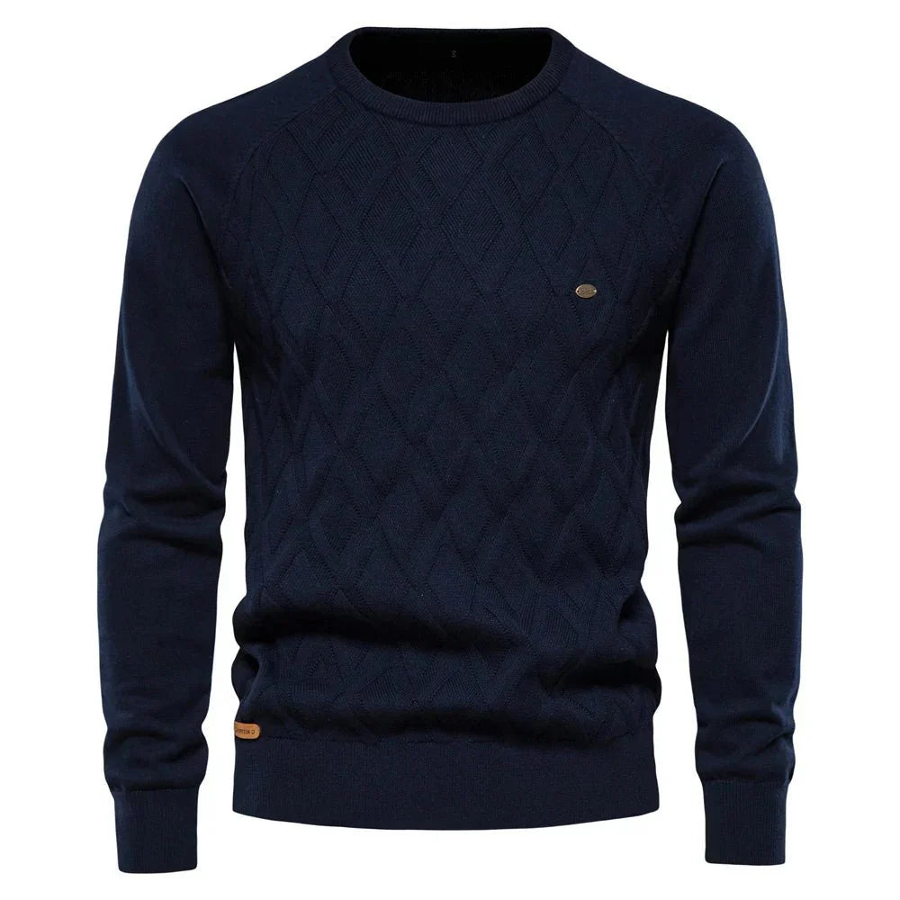 Daniel | Sweater til mænd med ternet design