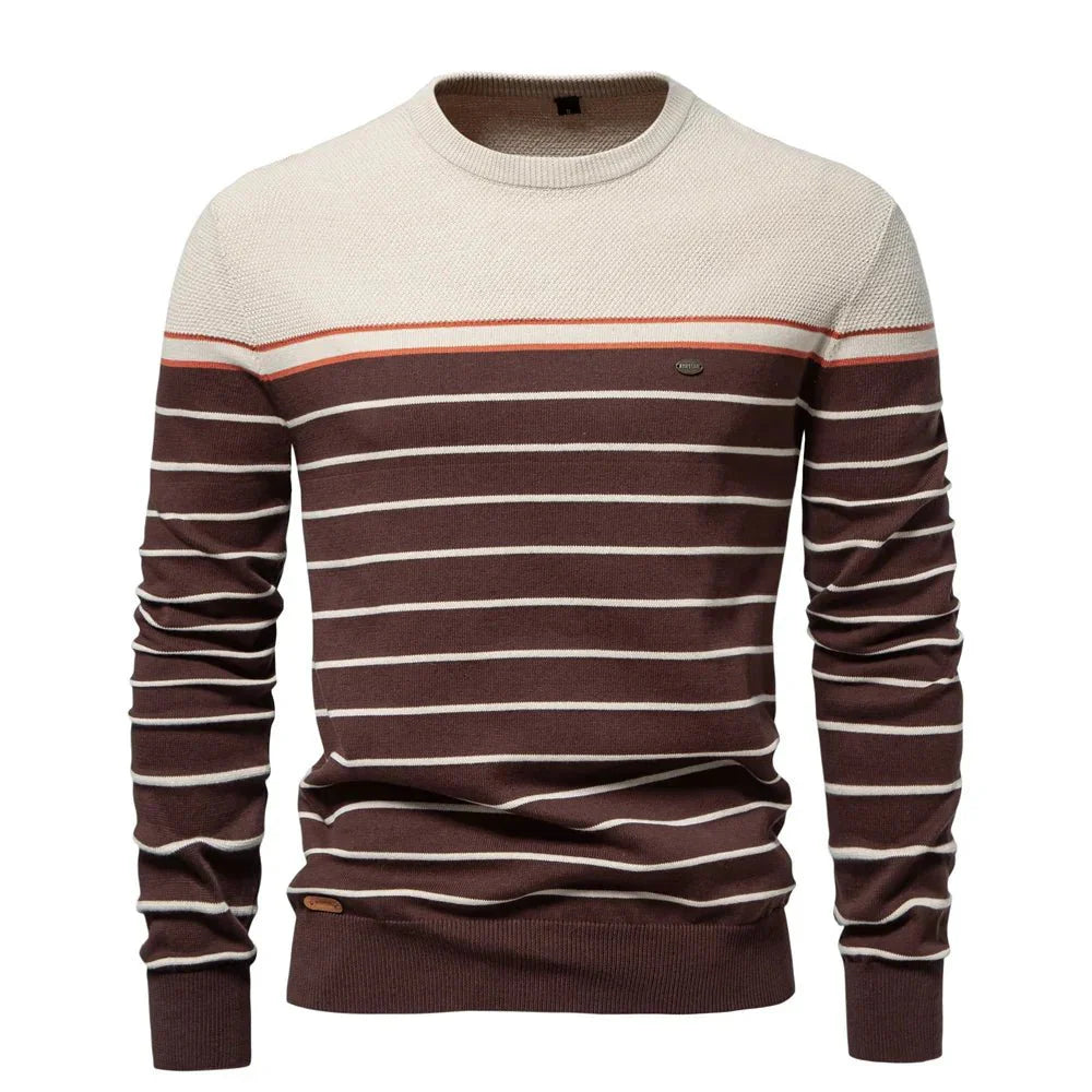 Sebastian | Herretrøje med stribet design