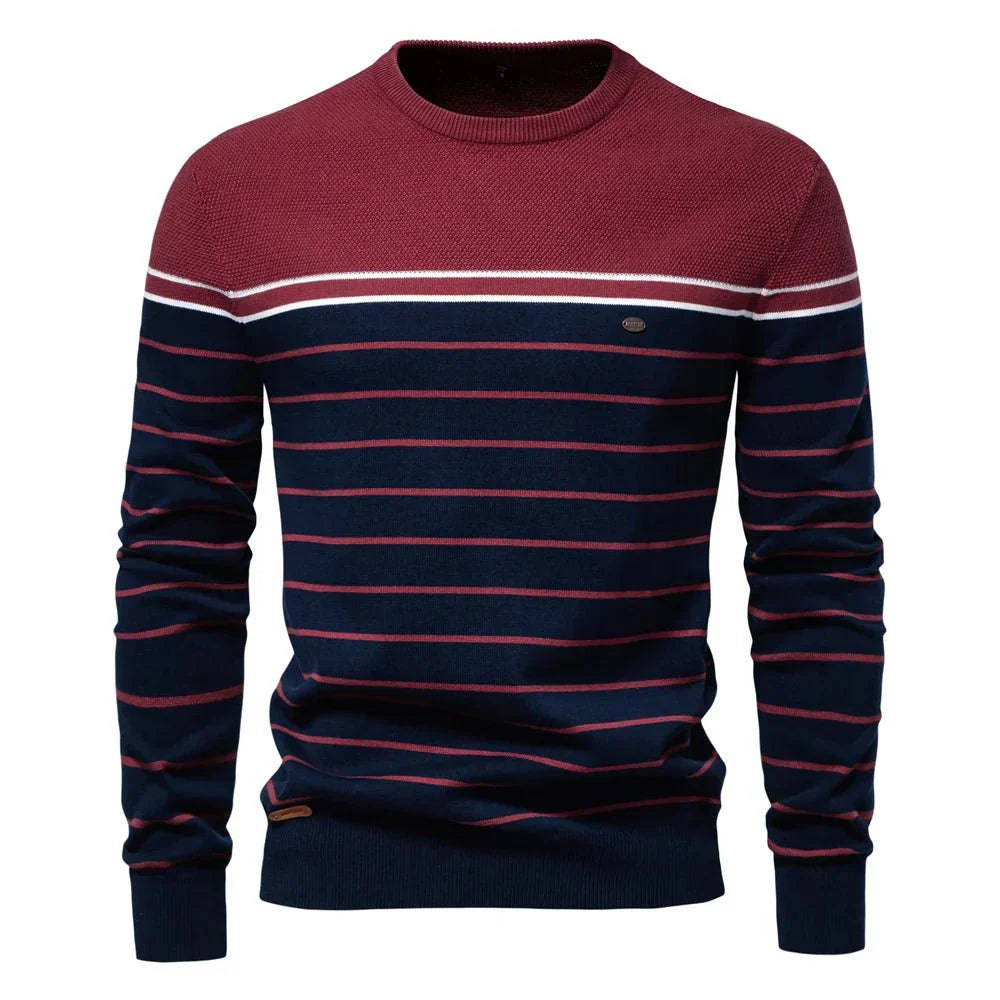Sebastian | Herretrøje med stribet design