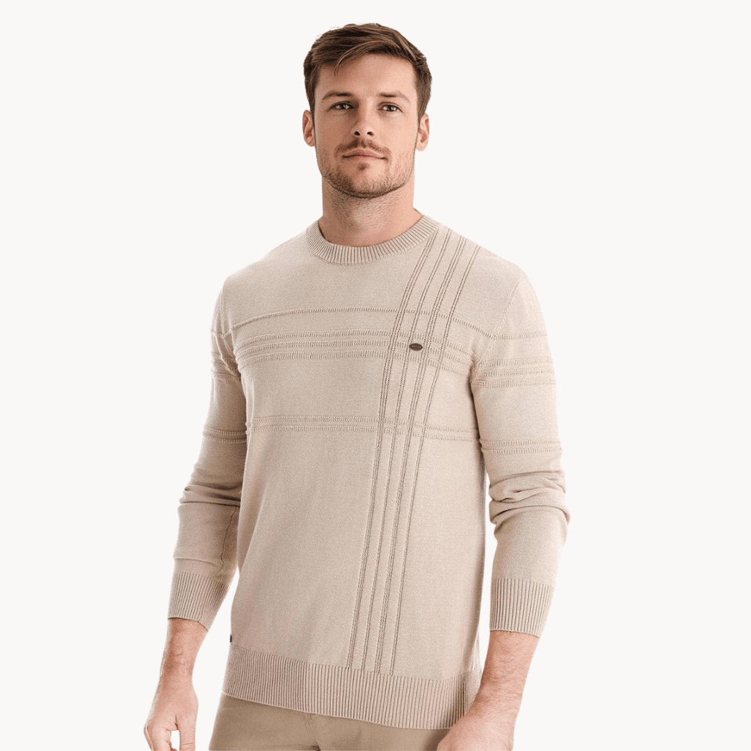 Gabriel | Herresweater med ternet design