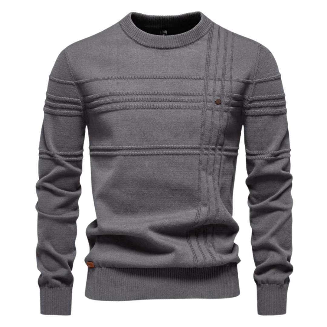 Gabriel | Herresweater med ternet design