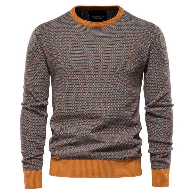Julius | Herresweater Med Diamantmønster