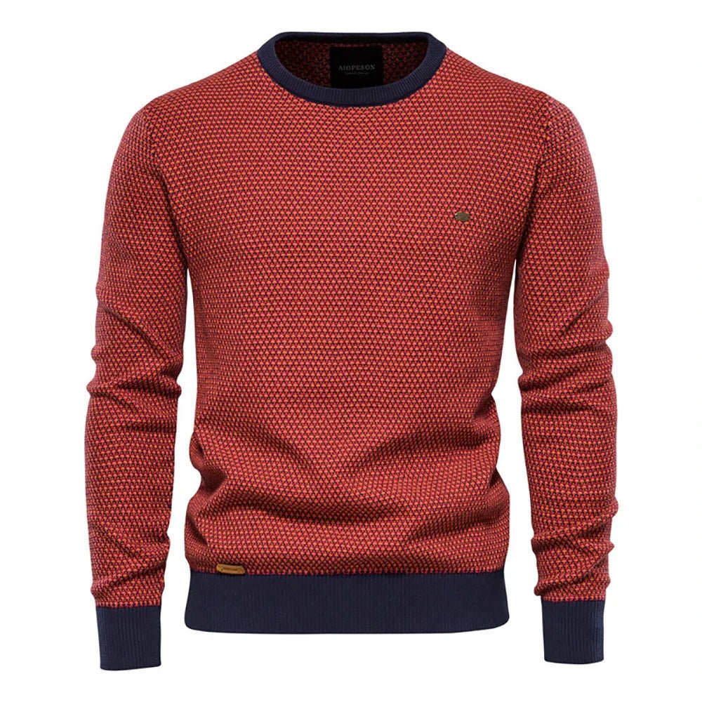 Julius | Herresweater Med Diamantmønster