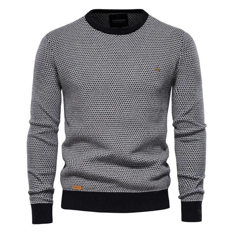 Julius | Herresweater Med Diamantmønster