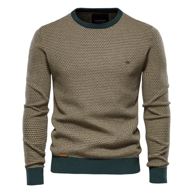 Julius | Herresweater Med Diamantmønster