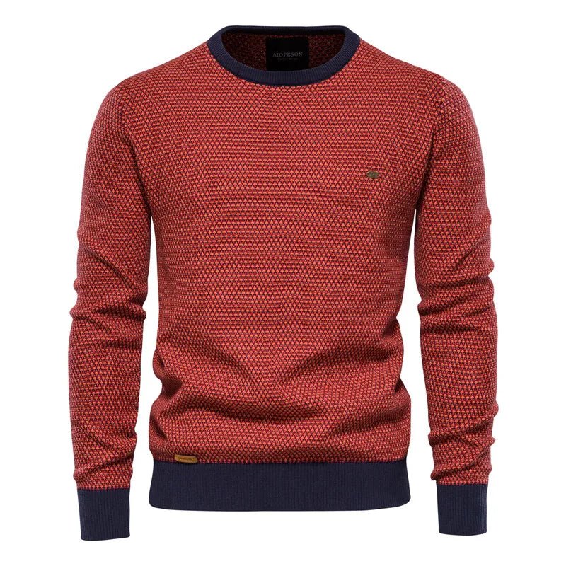 Julius | Herresweater Med Diamantmønster