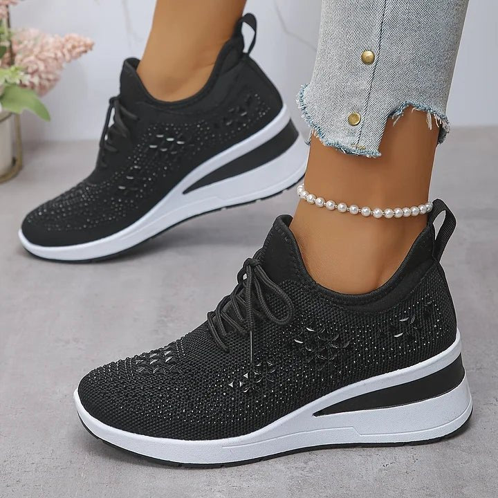 Violetta | Ortopædiske sneakers med glitrende sten