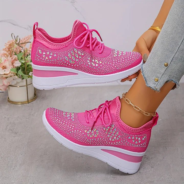 Violetta | Ortopædiske sneakers med glitrende sten