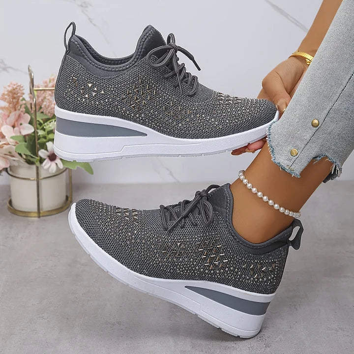Violetta | Ortopædiske sneakers med glitrende sten