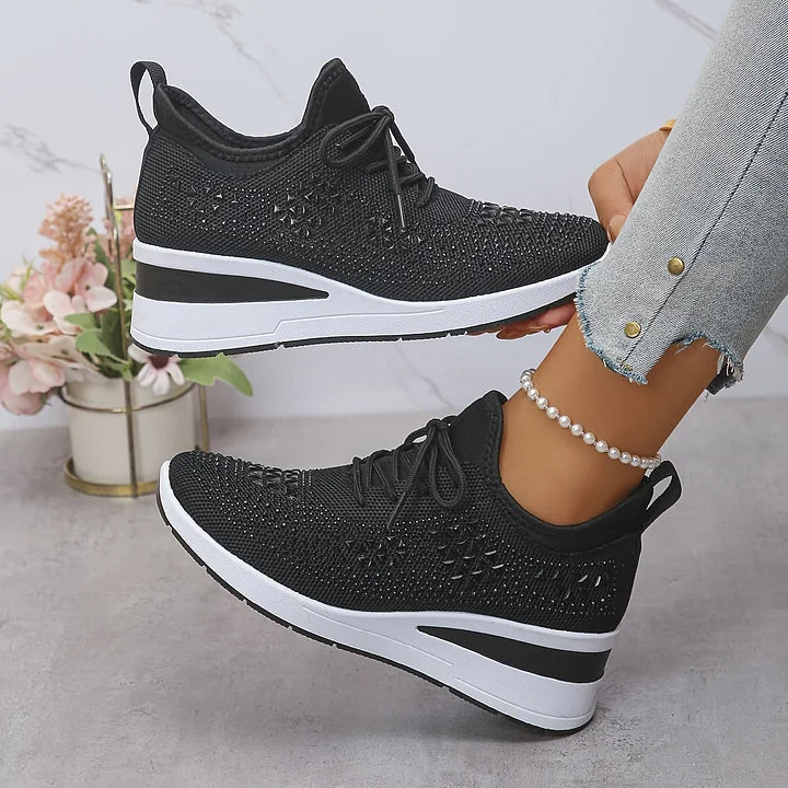 Violetta | Ortopædiske sneakers med glitrende sten