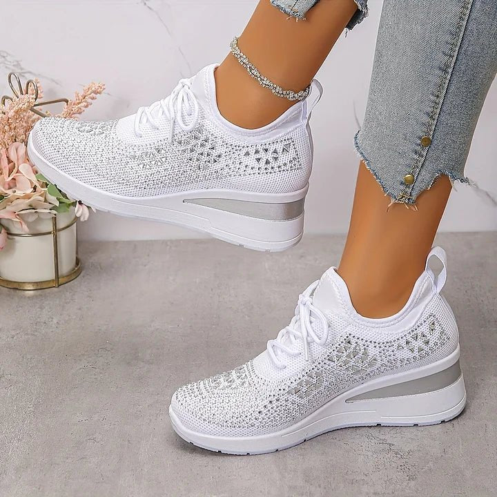 Violetta | Ortopædiske sneakers med glitrende sten