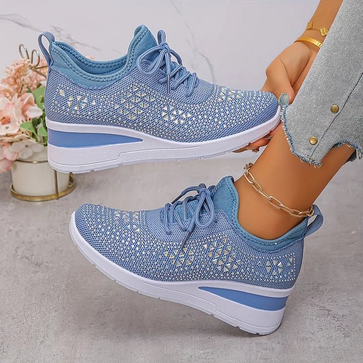 Violetta | Ortopædiske sneakers med glitrende sten