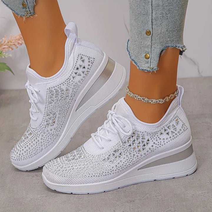 Violetta | Ortopædiske sneakers med glitrende sten