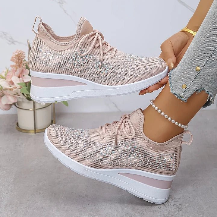 Violetta | Ortopædiske sneakers med glitrende sten
