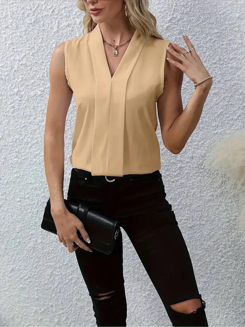Violette | Casual V-udskåret top