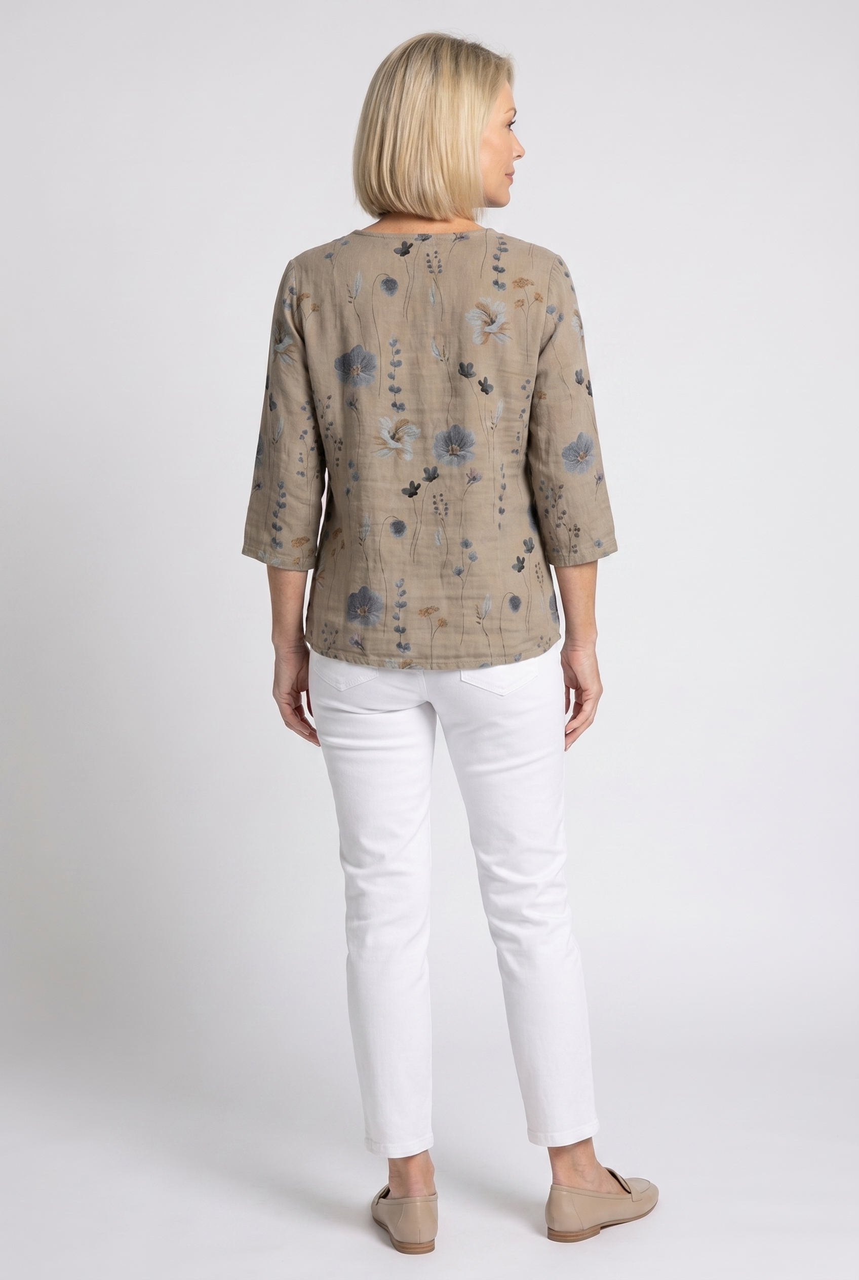 Damebluse | Trekvart ærme