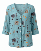 Damebluse | Trekvart ærme
