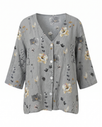 Damebluse | Trekvart ærme