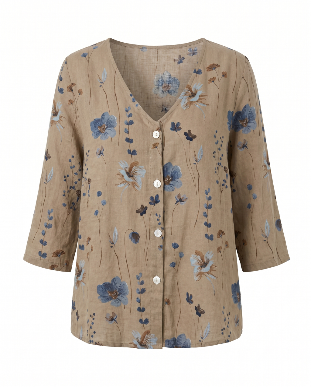 Damebluse | Trekvart ærme