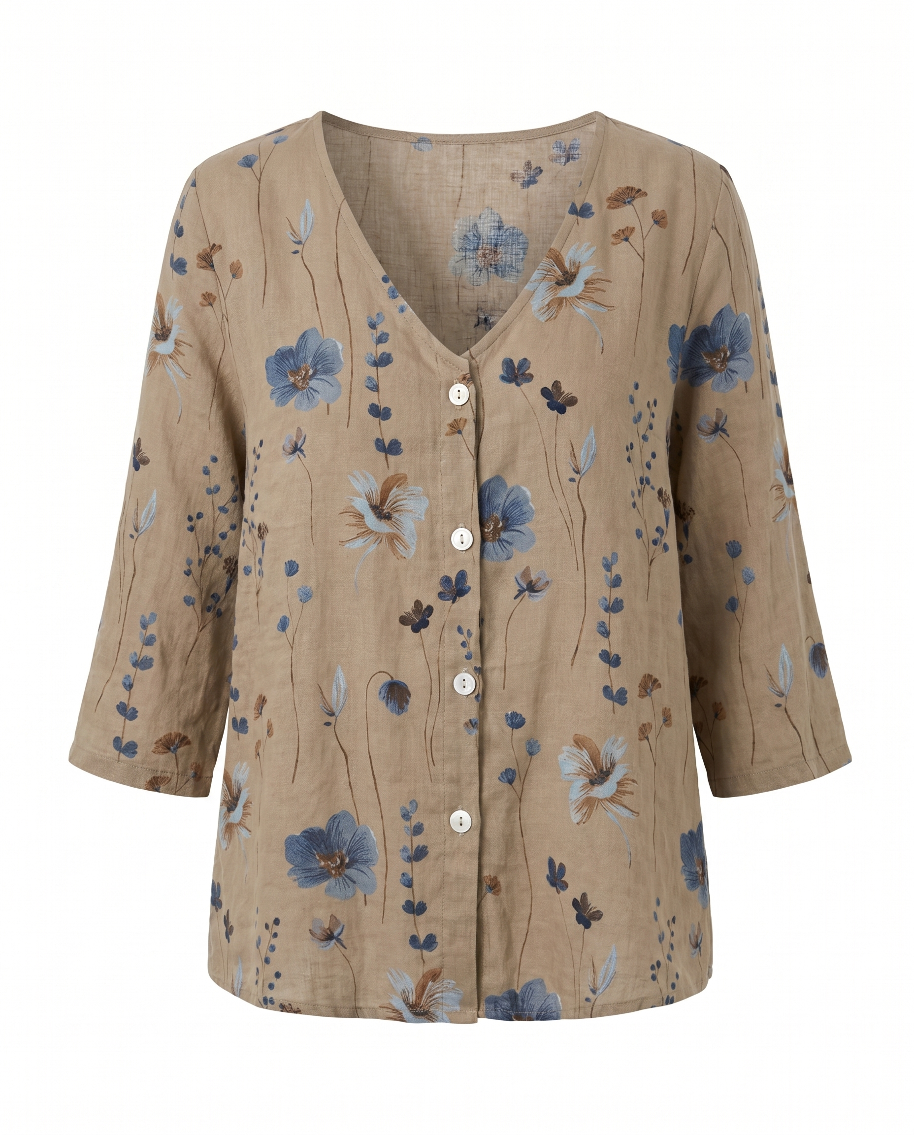 Damebluse | Trekvart ærme