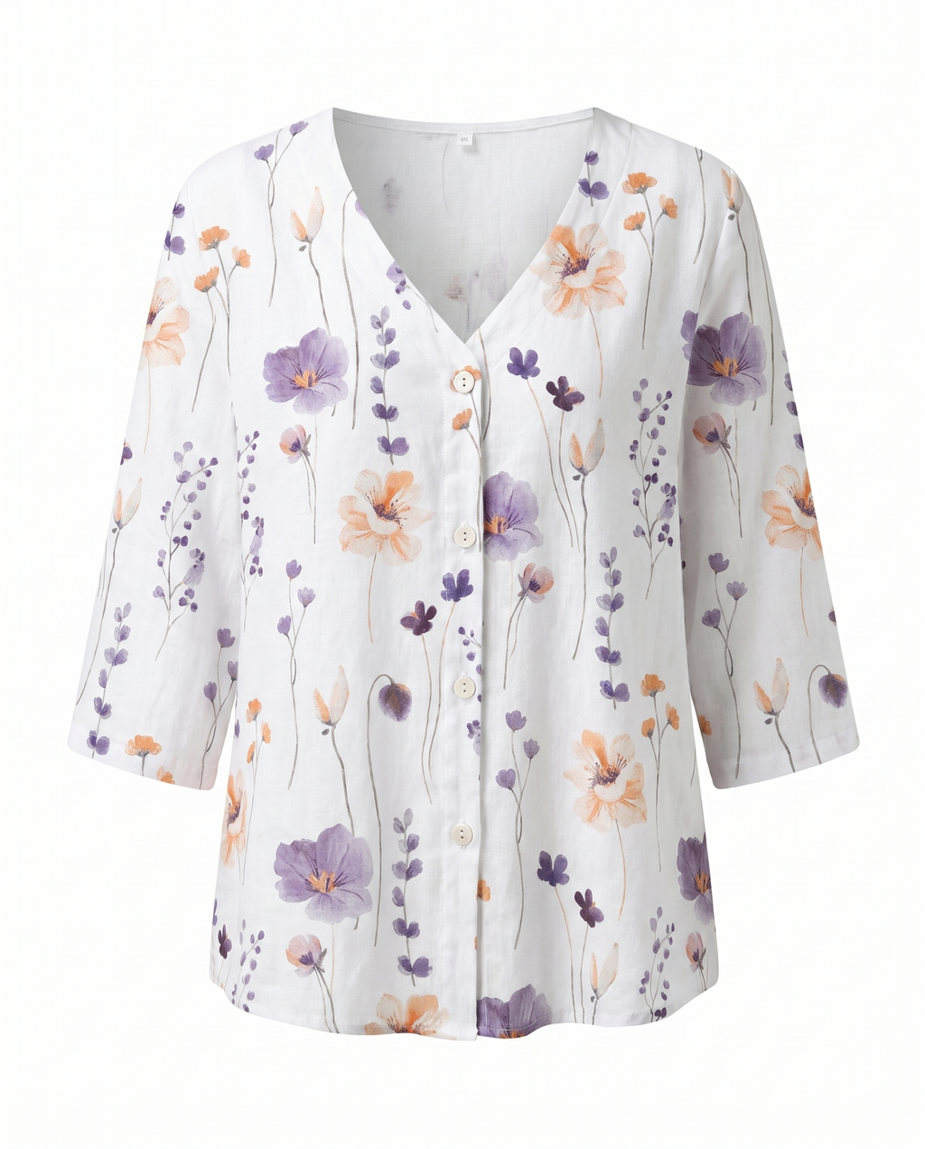Damebluse | Trekvart ærme