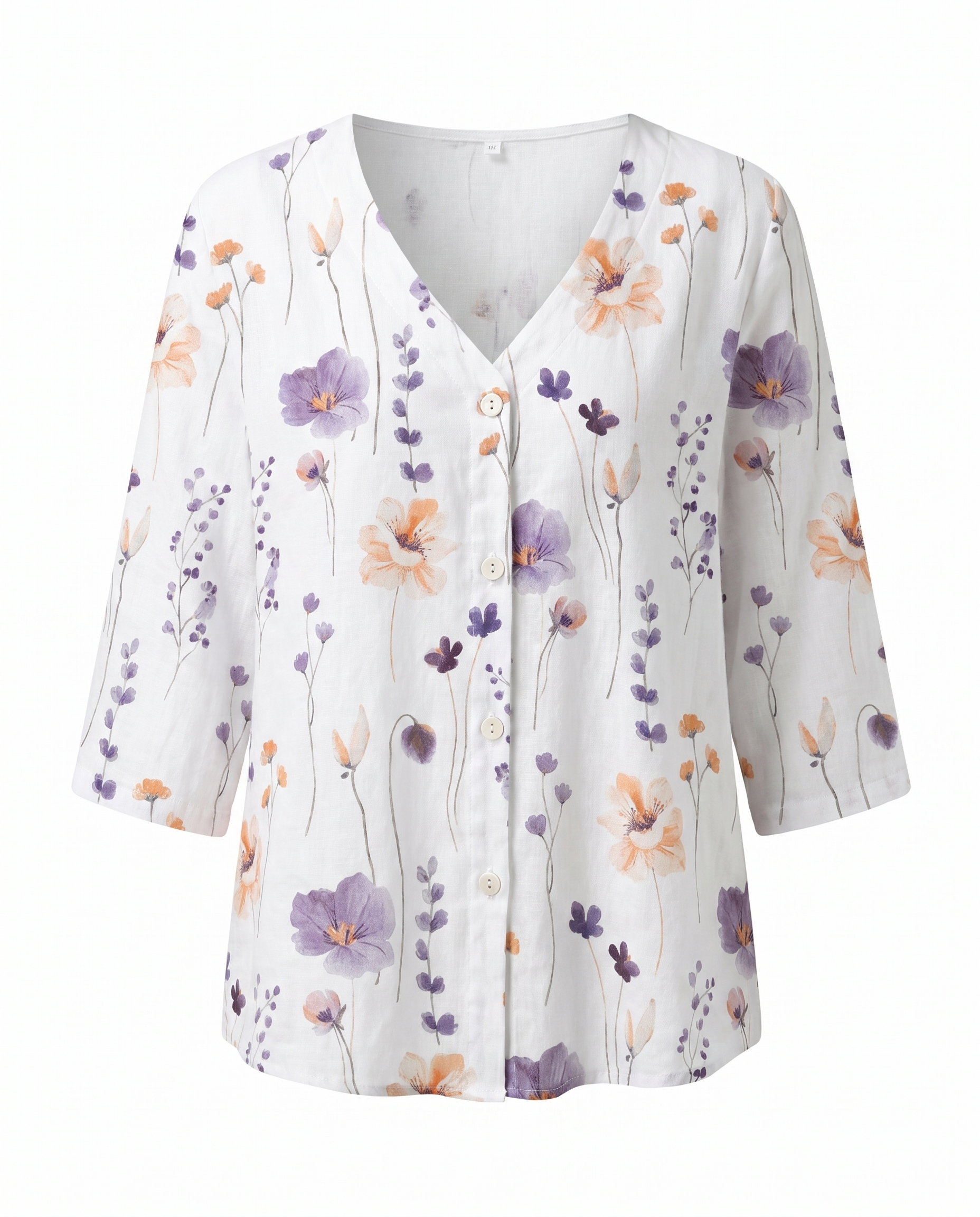 Damebluse | Trekvart ærme